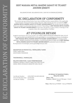 Certificates